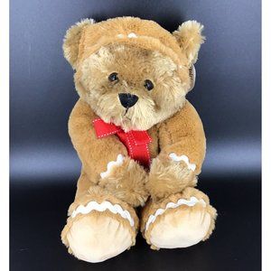 New Noah’s Ark Animal Workshop SOFT Teddy Bear Gingerbread Plush Hooded NWT